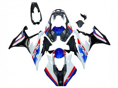 Best 2019-2022 BMW S1000RR Motorcycle Fairings - White Blue Red