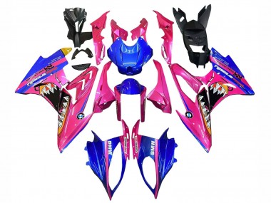 Best 2017-2018 BMW S1000RR Motorcycle Fairings - Pink Blue Yellow Shark