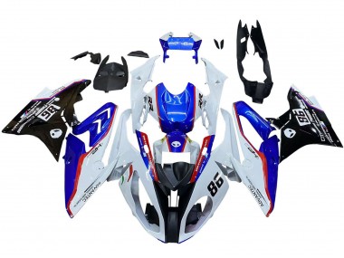 Best 2017-2018 BMW S1000RR Bike Fairings - White Blue Red Glossy Black