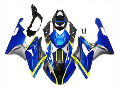 Best 2015-2016 BMW S1000RR Motorcycle Fairings - Silver Yellow Blue