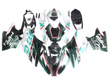 Best 2015-2016 BMW S1000RR Motorcycle Fairings - White Green Black