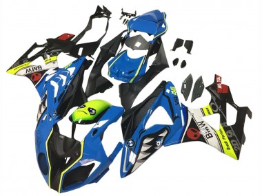 Best 2009-2014 BMW S1000RR Motorcycle Fairings - Blue Yellow Red Black Shark VR 46