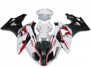 Best 2009-2014 BMW S1000RR Bike Fairings - White Red Glossy Black