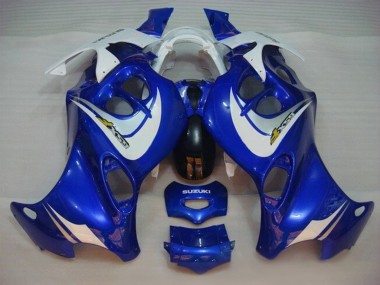 Best 2004-2006 Suzuki GSX600F/GSX750F Motorcycle Fairings - Blue White
