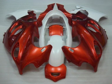 Best 2004-2006 Suzuki GSX600F/GSX750F Motorcycle Fairings - Burnt Orange White
