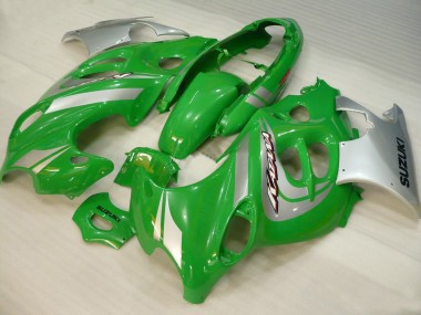 Best 2004-2006 Suzuki GSX600F/GSX750F Motorcycle Fairings - Green Silver Katana