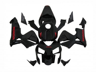Best 2003-2004 Honda CBR600RR Motorcycle Fairings - Glossy Black Red Decals