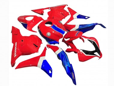 Best 2009-2012 Honda CBR600RR Motorcycle Fairings - White Red Blue HRC