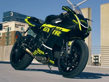 Best 2020-2025 Yamaha YZF 1000 R1 Motorcycle Fairings - Glossy Black Fluorescent Yellow