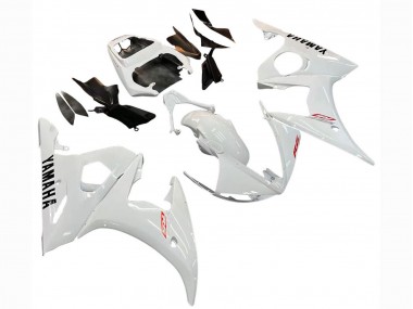 Best 2003-2004 Yamaha YZF R6 Motorcycle Fairing - White