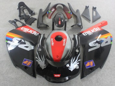 Best 2000-2005 Aprilia RS125 Motorcycle Fairings - Black Red Silver