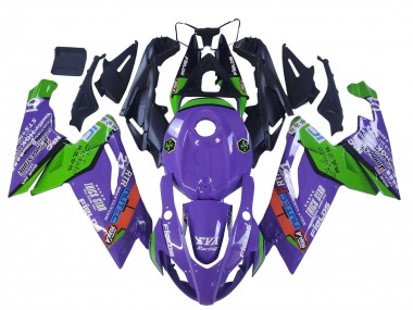 Best 2006-2011 Aprilia RS125 Motorcycle Fairings - Purple Green Red