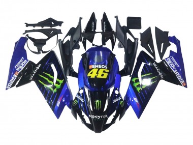Best 2006-2011 Aprilia RS125 Motorcycle Fairings - Blue Black Green Monster 46