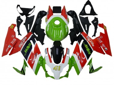 Best 2006-2011 Aprilia RS125 Motorcycle Fairings - Green White Red Black