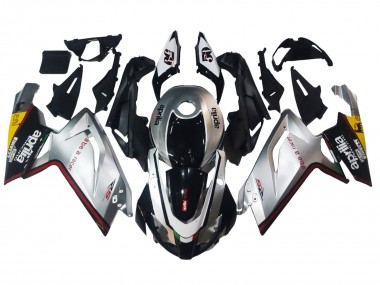 Best 2006-2011 Aprilia RS125 Motorcycle Fairings - Silver Black