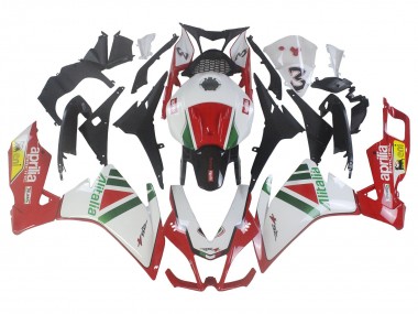 Best 2012-2018 Aprilia RS4 50 125 Motorcycle Fairing Kits - White Red Green Yellow Alitalia