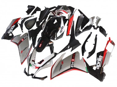 Best 2012-2018 Aprilia RS4 50 125 Motorcycle Fairings - Silver Red Glossy Black