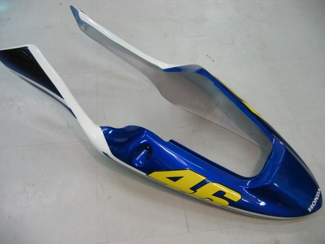 2004-2007 Honda CBR600 F4i Motorcycle Fairings - Yellow Blue White Black Nastro Azzurro