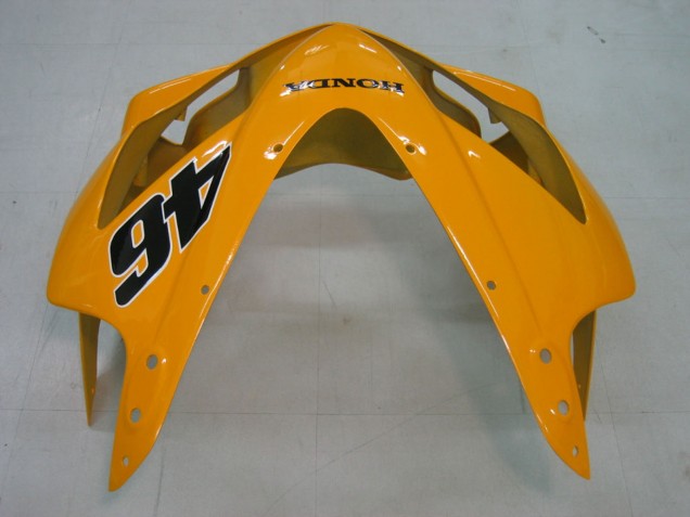 2004-2007 Honda CBR600 F4i Motorcycle Fairings - Yellow Blue White Black Nastro Azzurro