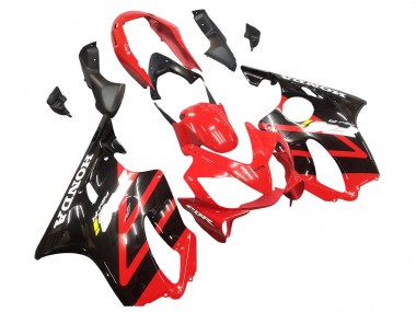 Best 2004-2007 Honda CBR600 F4i Motorcycle Fairing - Red Glossy Black