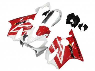 Best 2004-2007 Honda CBR600 F4i Motorcycle Fairings - White Red