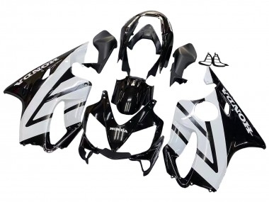 Best 2004-2007 Honda CBR600 F4i Motorcycle Fairings - White Glossy Black