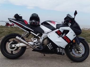 Best 2004-2007 Honda CBR600 F4i Motorcycle Fairings - White Glossy Black Red Repsol