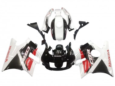 Best 1991-1994 Honda CBR600 F2 Motorcycle Fairings - White Red Glossy Black