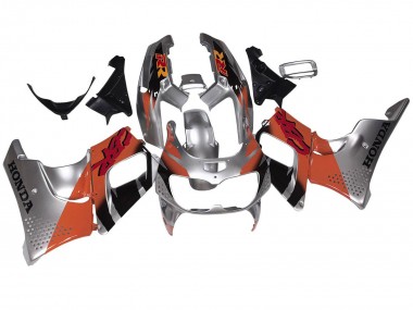 Best 1994-1995 Honda CBR900RR 893 Motorcycle Fairings - Silver Orange Glossy Black