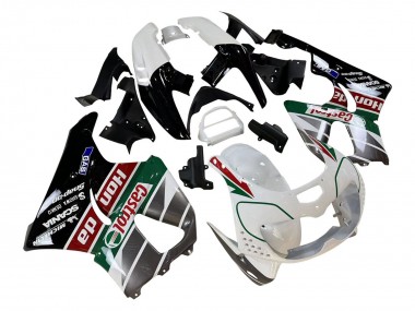 Best 1996-1997 Honda CBR900RR 893 Motorcycle Fairings - White Green Grey Glossy Black Castrol