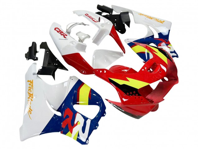 1998-1999 Honda CBR900RR 919 Motorcycle Fairings - White Red Yellow Blue
