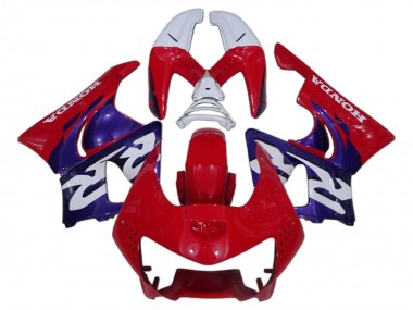 Best 1998-1999 Honda CBR900RR 919 Motorcycle Fairing - White Red Blue