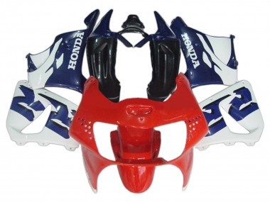 Best 1998-1999 Honda CBR900RR 919 Motorcycle Fairings - White Red Blue