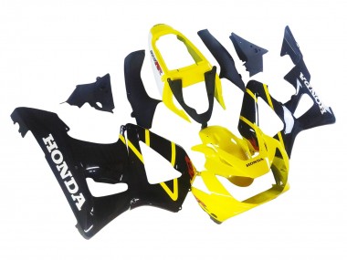 Best 2000-2001 Honda CBR900RR 929 Motorcycle Fairings - Yellow Glossy Black