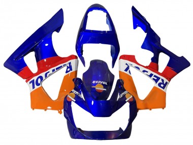 Best 2000-2001 Honda CBR900RR 929 Motorcycle Fairings - Orange White Red Blue Repsol