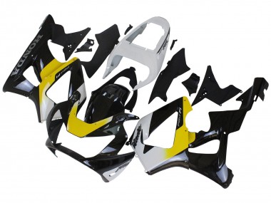 Best 2000-2001 Honda CBR900RR 929 Motorcycle Fairings - White Yellow Glossy Black