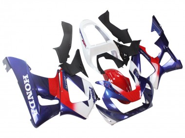 Best 2000-2001 Honda CBR900RR 929 Motorcycle Fairings - White Red Blue