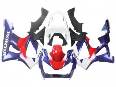 Best 2000-2001 Honda CBR900RR 929 Motorcycle Fairings - White Red Blue