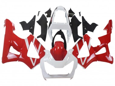 Best 2000-2001 Honda CBR900RR 929 Motorcycle Fairings - White Red