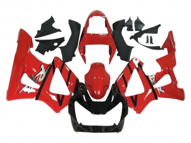 Best 2000-2001 Honda CBR900RR 929 Motorcycle Fairings - Red Glossy Black