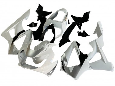 Best 2000-2001 Honda CBR900RR 929 Motorcycle Fairings - White Silver