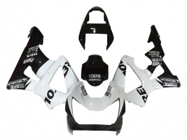 Best 2000-2001 Honda CBR900RR 929 Motorcycle Fairings - White Glossy Black Repsol