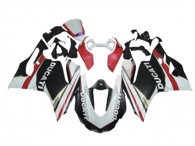 Best 2011-2014 Ducati Panigale 1199 Motorcycle Fairings - White Red Black