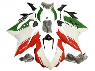 Best 2015-2020 Ducati 959 Motorcycle Fairings - White Red Green