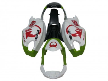 Best 2008-2012 Ducati Monster 696 796 1100 1100S Motorcycle Fairings - White Green Red Pramac