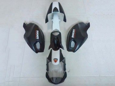 Best 2008-2012 Ducati Monster 696 796 1100 1100S Motorcycle Fairings - White Matte Black