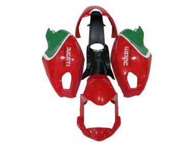 Best 2008-2012 Ducati Monster 696 796 1100 1100S Motorcycle Fairings - Red White Green