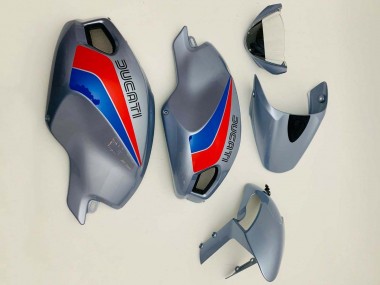 Best 2008-2012 Ducati Monster 696 796 1100 1100S Motorcycle Fairings - Silver Red Blue