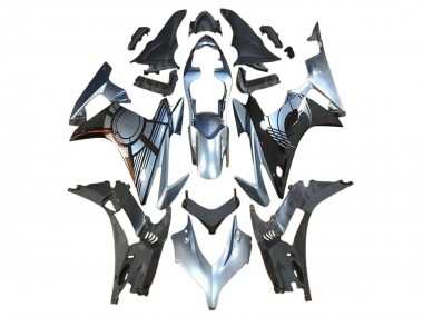 Best 2013-2015 Honda CBR500R Motorcycle Fairing Kits - Silver Glossy Black
