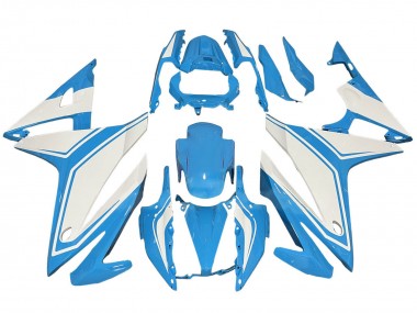 Best 2016-2018 Honda CBR500R Motorcycle Fairings - Light Blue White
